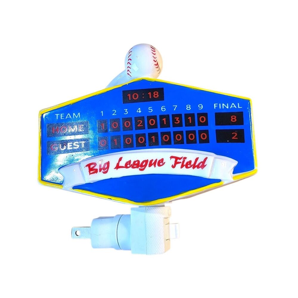 ⚾ Vintage Baseball Night Light – 5x5 | Retro Decor ✨